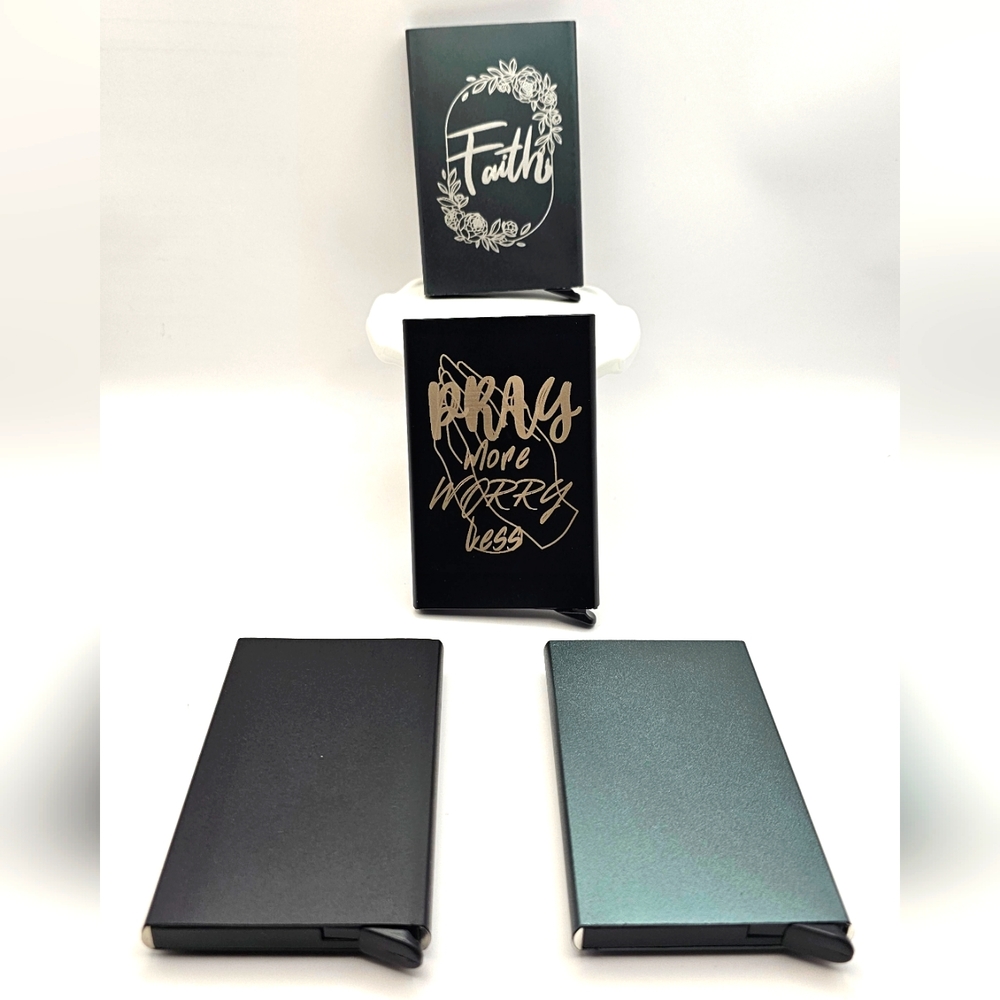 Pop up Wallet RFID Blocking & EDC Pocket Card Holder(Etching Available)